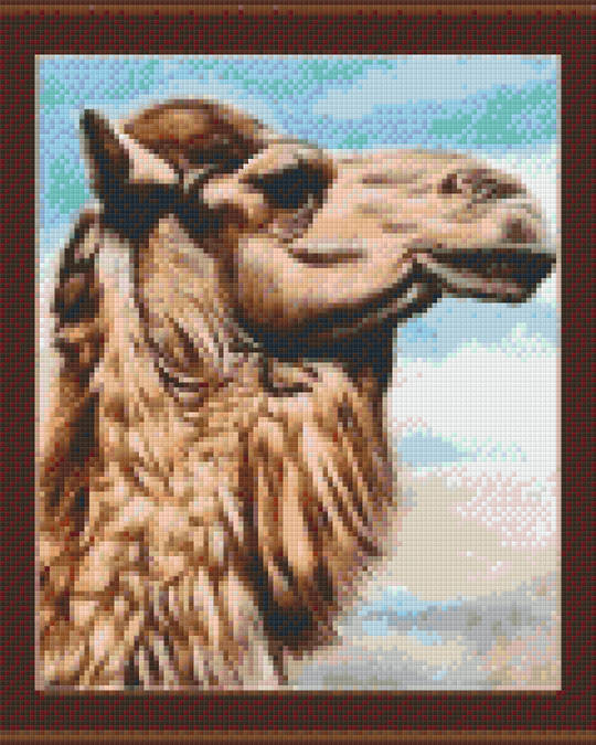 Framed Camel [4] Baseplates Pixelhobby Mini mosaic Art Kit